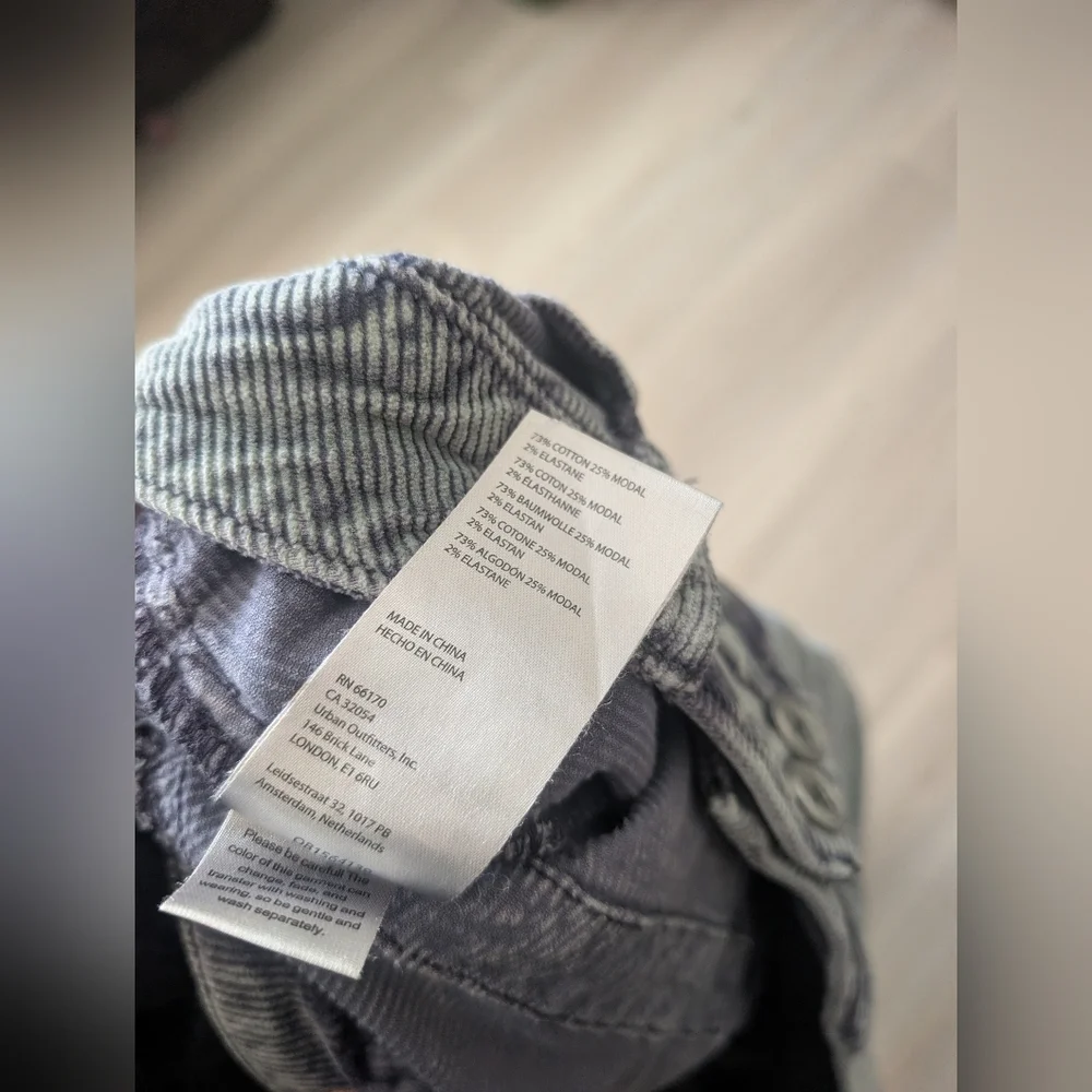 Pilcro The Wanderer Corduroy Cargo pants 29 blue green - Picture 12 of 14